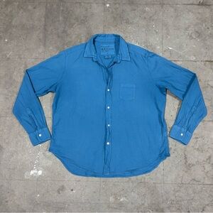 Frank & Eileen Shirt Womens Medium Light Blue Long Sleeve Button Up Eileen